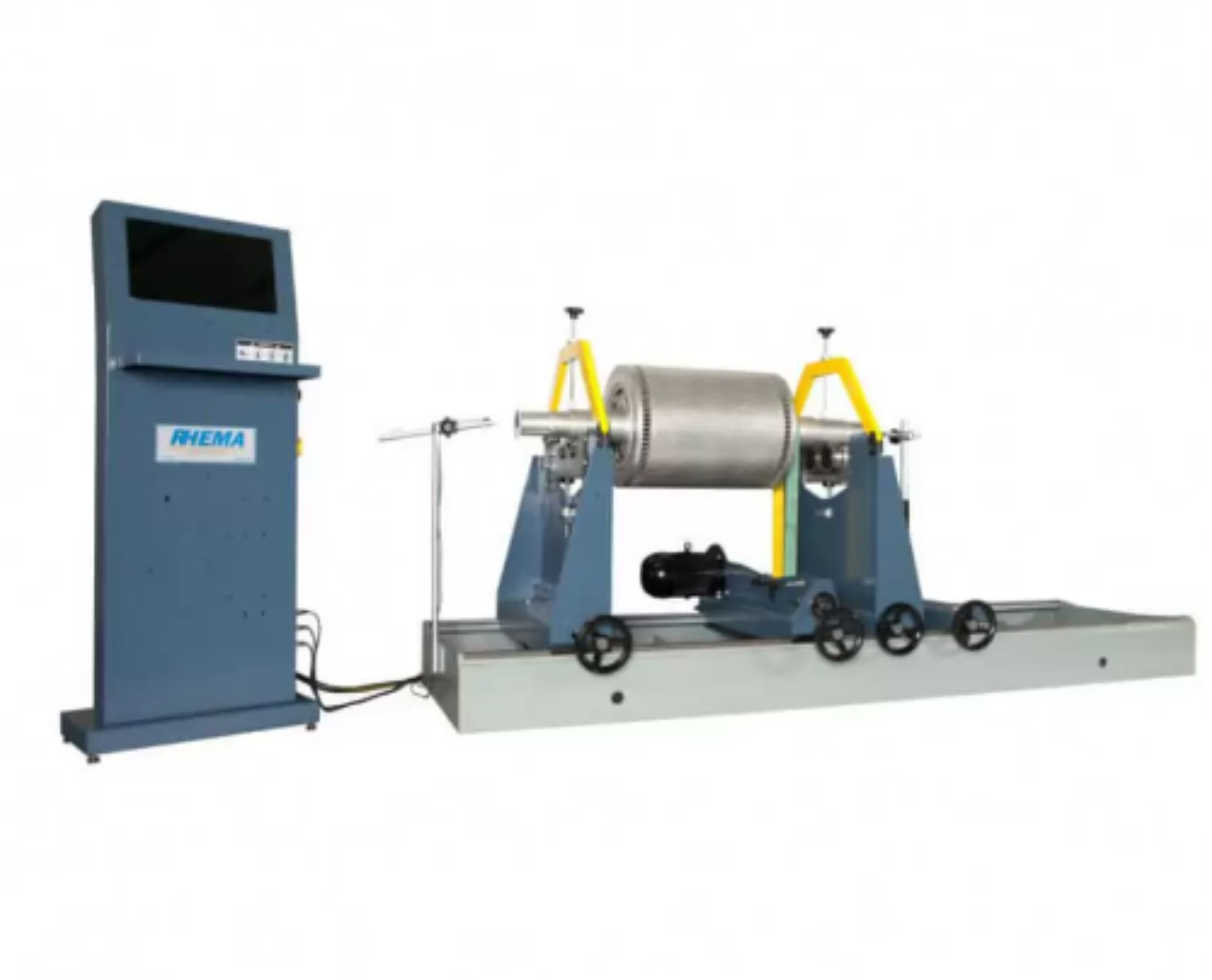 A Balanceadora Digital Rhema RH 3040 realiza balanceamento dinâmico e estático de rotores em um ou dois planos. Visam atender às necessidades de medição de desbalanceamento de rotores de qualquer setor industrial.jpg